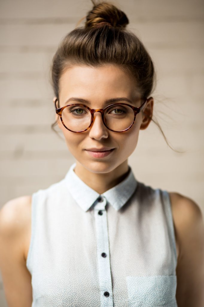 Beautiful hipster girl outdoor portrait.